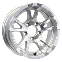 13" X 5" Aluminum Trailer Wheel 5 Lug 4.5 Center Avalanche Silver Rim