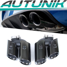 Gloss Black Exhaust Tips Black for Porsche Macan 2.0L 2019-2026