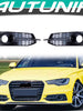 Black Fog Light Grille Covers for Audi A6 C7 S-line S6 2012-2015 fg262