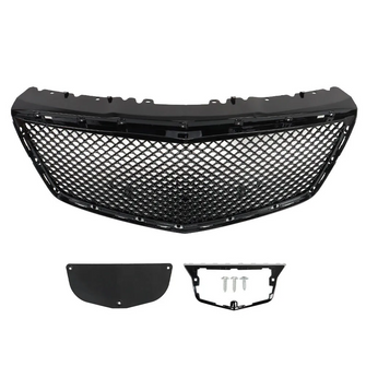 Gloss Black Honeycomb Front Upper Grille for Cadillac CTS Sedan 2014-2019