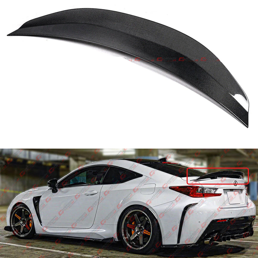 Carbon Fiber Rear Spoiler - For Lexus RC F RCF 2015-2024 - Autunik.com