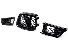 3pcs For Subaru Impreza WRX STI 2006-2007 Glossy Black Front Bumper Upper Grille