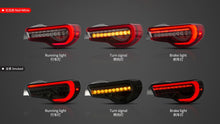 VLAND LED Tail Light Assembly Sequential Lamps Red for Toyota 86/Subaru BRZ 2012-2020