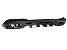 C63 Style Rear Diffuser W/ Blk Chrome Exhaust Tips For Mercedes C-Class C200 C300 AMG W206 Sedan 2022-2025