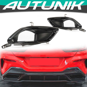 Gloss Black Exhaust Tips for BMW 8 Series G14/G15/G16 M-Sport 2019+