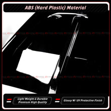 2 Piece For 2025-2026 Tesla Model Y Juniper Gloss Black Shark Fin Rear Bumper Diffuser Kit