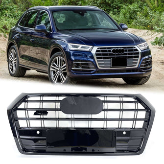 Gloss Black Front Bumper Grill Replace for Audi Q5 SQ5 2018 2019 2020