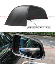 For 2017-2025 Tesla Model 3 Direct Add-on Matt Carbon Fiber Side Mirror Covers Cap
