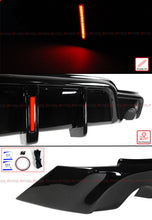 Gloss Black For 2014-2016 Lexus IS250 IS350 CTM Design Rear Bumper Diffuser w/ LED Light