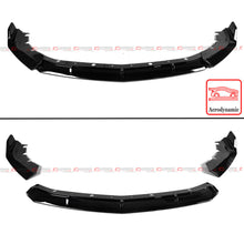 For 2020-2025 Cadillac CT4 V Style 3pc Gloss Black Front Bumper Lip Spoiler Splitter