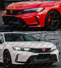 For 2023-2025 Honda Civic Type-R FL5 White Front Bumper Replacement LED DRL Fog Light