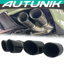 Gloss Black Exhaust Tips Muffler Tailpipes Replace for BMW X5 G05 X6 G06 X7 G07 40i Models