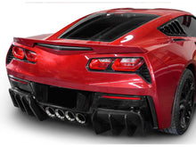 For Corvette C7 Z06 2014-2019 STG 3 Glossy Black Rear Bumper Diffuser Kit