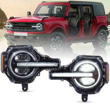 Pair LED Projector Headlights w/ DRL For 2021–2024 Ford Bronco 2/4 Door