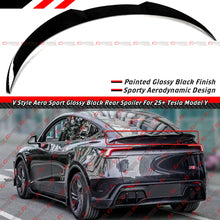 For 2025-2026 Tesla Model Y Juniper V Style Aero Gloss Black Rear Trunk Spoiler