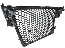 For Audi A4 S4 B8 2009-2012 RS4 Style Silver Front Henycomb Mesh Bumper Grill