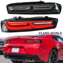 Clear Lens LED Tail Lights For Chevrolet Chevy Camaro 2016-2018 w/Sequential Siganl