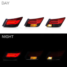 4PCS LED Tail Lights For Honda Accord 2008-2012 Red Smoked Lens Rear Lamps