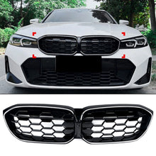Gloss Black Front Kidney Grille w/LED Light For BMW G20 330i M340i 2023-2025