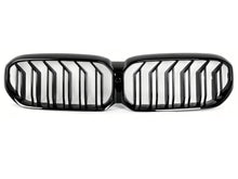 Dual Slat Gloss Black Front Kidney Grille For BMW 5 Series G30 LCI 2021-2023