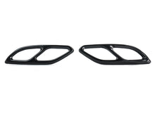 Gloss Black Exhaust Tip Covers Trim Fit Mercedes W205 C-Class W213 E-Class X253 GLC AMG Line