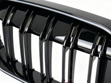 Front Kidney Grille Dual Lines W/ LED Light For BMW 3 Series G20 2023-2026 Gloss Black