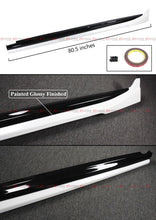 For 2025+ Toyota Camry Pearl White Black 2 Tone Side Skirt Extension