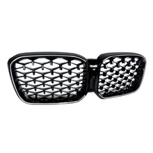 Front Kidney Grille Diamond Grill W/ LED Light For 2022-2024 BMW X3 G01 X4 G02