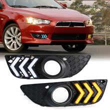 For Mitsubishi Lancer 2008-2013 DRL Daytime Running Fog Light Bezel Turn Signal