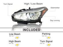 Left Driver Side LED Headlamp Headlight Assembly For Infiniti Q70 2015-2019 NON AFS