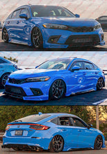 For 2022-2026 Honda Civic Yofer V1 Boost Blue Black 2-Tone Side Skirt Extension