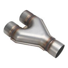 Welded Exhaust Tip Y-Pipe 2.5" Dual Inlet/2.5"inch Single Outlet Stainless Steel