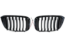 Gloss Black Front Kidney Grill Grille W/ LED Light For 2018-2022 BMW X3 X4 G01 G02