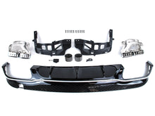 Gloss Black Rear Diffuser w/ Silver Exhaust Tips for Mercedes C207 E250 E400 E500 E550 Coupe AMG 2014-2017