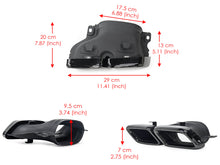 S63 Style Rear Diffuser W/ Black Tips Fits Benz C217 S560 Coupe AMG 2018-2020 LCI