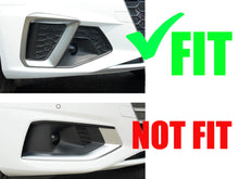 L+R Front Bumper Fog Light Cover Grille for Audi A4 B9 Sline S4 2020-2024