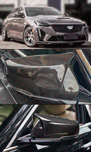 Dry Carbon Fiver Mirror Cover Caps for 2014-2024 Cadillax CTS CT5 CT6