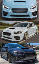 Carbon Fiber Badgeless Front Mesh Grill Grille Fit For 2015-2017 Subaru WRX STi