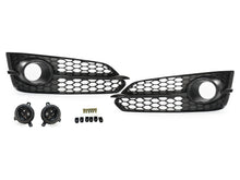All Black Front Fog Light Grille Covers For Audi A8 S-Line S8 D4 2015–2018