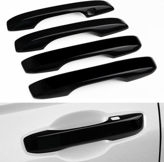 4pcs Gloss Black Handle Covers w/ Front Smartkey For 2023-2025 Honda Accord