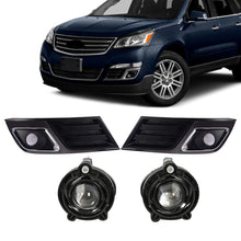 Front Driving Fog Lights &Bezels Set 4pcs for 2013-2017 Chevrolet Traverse