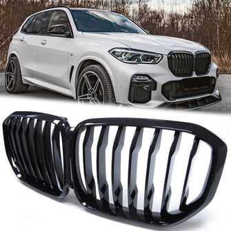 Front Black Kidney Grill For 2019 - 2022 2023 BMW X5 G05