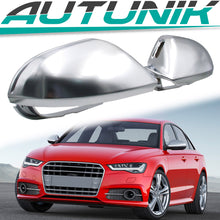 Matte Chrome Side Mirror Cover Caps Replace For AUDI A6 C7 S6 RS6 2012-2018 with Lane Assist mc15