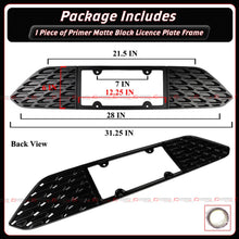 For 2015-2023 Ford Mustang S550 Matt Black Rear License Plate Frame Holder Panel
