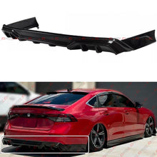 All Black Rear Bumper Diffuser w/ Corner Extensions for Honda Accord 2023 2024