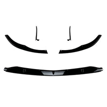 Gloss Black Front Lip Splitter Molding Trim For Mercedes W205 C63 AMG 2015-2021