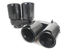 1 Pair L+R Carbon Fiber Exhaust Tip Replace For BMW G05 X5 G06 X6 G07 X7 2019-2026 M-Sport Only