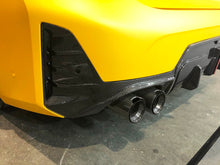 Black Carbon Fiber Stainless Exhaust Tips For 2019-2025 BMW G20 M340i G42 M440i G23 G26 M220i