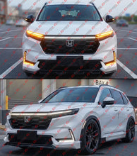 For 2023-2026 Honda CR-V Front Grill Hood Top Switch-Back Sequential DRL LED Lights