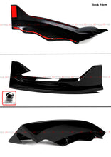 For 2024-2025 Tesla Model 3 Highland AD Winglet Style Gloss Black Front Lip Splitter